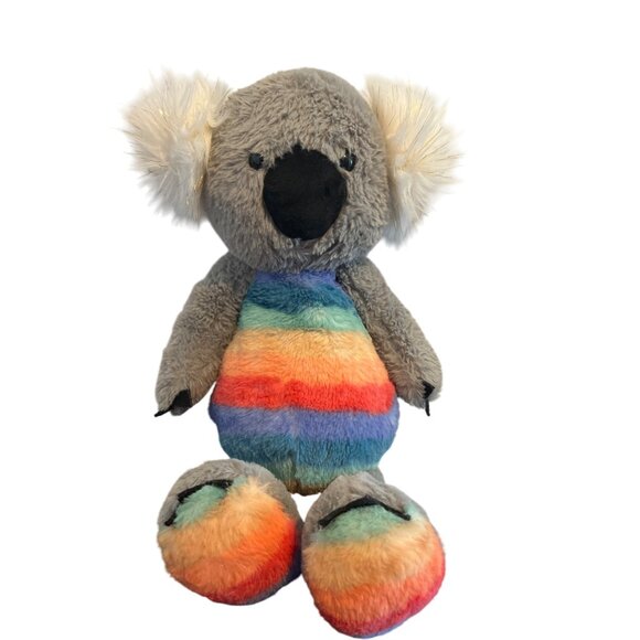 FAO Schwarz Rainbow Koala Plush Dreamies Stuffed Animal Toy 19" Tall Pride Love - Picture 1 of 5